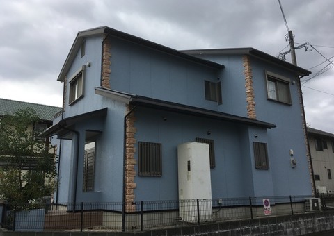 10/4完成です。久留米市合川町・T様邸　外壁塗装・屋根塗装工事