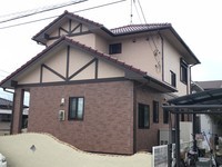 12/25完成です。大牟田市南船津町・Ｎ様邸　外壁塗装・屋根塗装工事