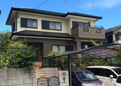 福岡県太宰府市大佐野・S様邸　外壁塗装・屋根塗装工事　8月12日完成です。