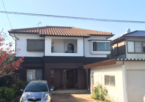 福岡県筑前町依井・I様邸　外壁塗装工事　10月20日完成です。
