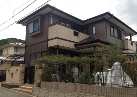 福岡県筑紫野市原・K様邸　外壁塗装・屋根塗装工事　11月22日完成です。