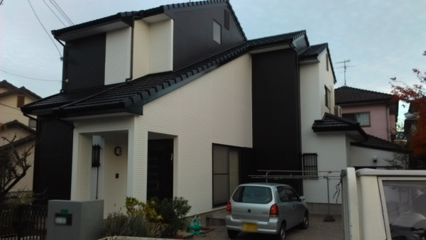 12月9日完成です。筑紫野市杉塚・I様邸　外壁塗装・屋根塗装工事