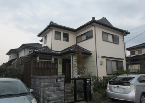 11/10完成です。筑紫野市天拝坂・K様邸　外壁塗装工事