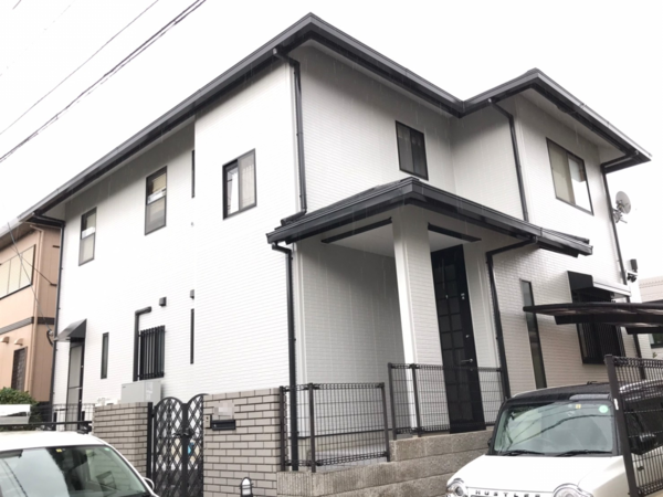 9/15完成です。福岡市東区高美台・K様邸　外壁塗装・屋根塗装工事