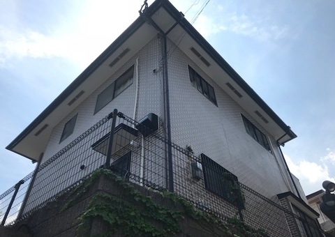 8月20日完成です。福岡市西区上山門・Y様邸　外壁塗装・屋根塗装工事