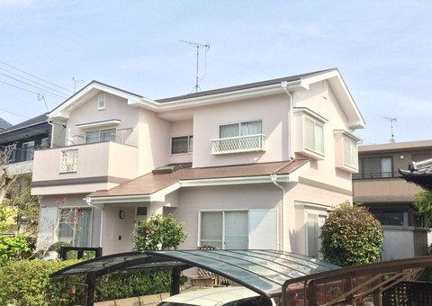 福岡県筑紫野市紫・K様邸　外壁塗装・屋根塗装工事　3月29日完成です。