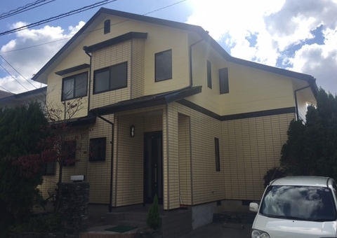 10/24完成です。宇美町ゆりが丘・H様邸　外壁塗装・屋根塗装工事