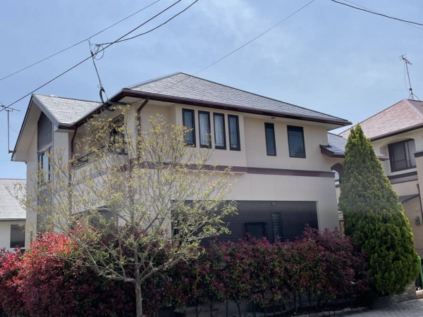 福岡県小郡市美鈴が丘・M様邸　外壁塗装・屋根塗装工事　4/22完成です。