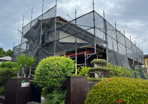 福岡県大野城市つつじヶ丘・M様邸　外壁塗装・屋根塗装工事　5/20着工です。