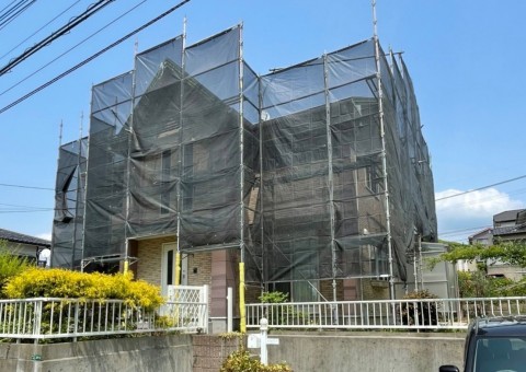福岡県太宰府市青山・A様邸　外壁塗装・屋根塗装工事　5/8着工です。