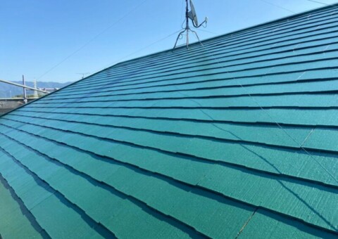 福岡県古賀市今の庄のT様邸で屋根の防水性を回復し住まいを守る屋根塗装工事を行いました。2025年11月15日完成です。【HPより】