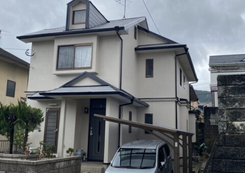 福岡県福岡市城南区樋井川のK様邸で外壁の汚れと屋根の色あせを整える外壁屋根塗装工事を行いました。2026年4月3日完成です。【HPより】